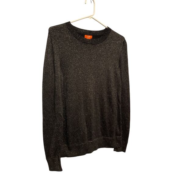 NEW Joe Fresh Size Large Black Sparkle Sweater - Picture 2 of 6
